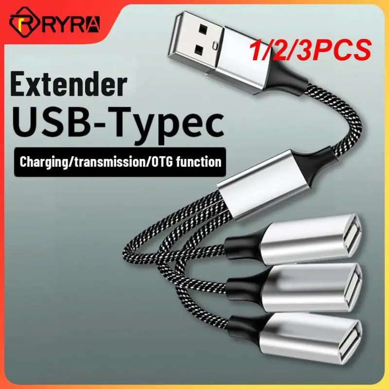 1/2/3PCS USB Type C Hub Splitter Extensions Multi USB OTG Fast Data Transfer Adapter Portable Converter For PC Macbook Laptop