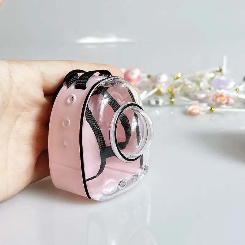 

For labubu Accessories BJD Doll OB11 Doll Bag 15/17cm Mini Crossbody Bag and Cat compartment model package