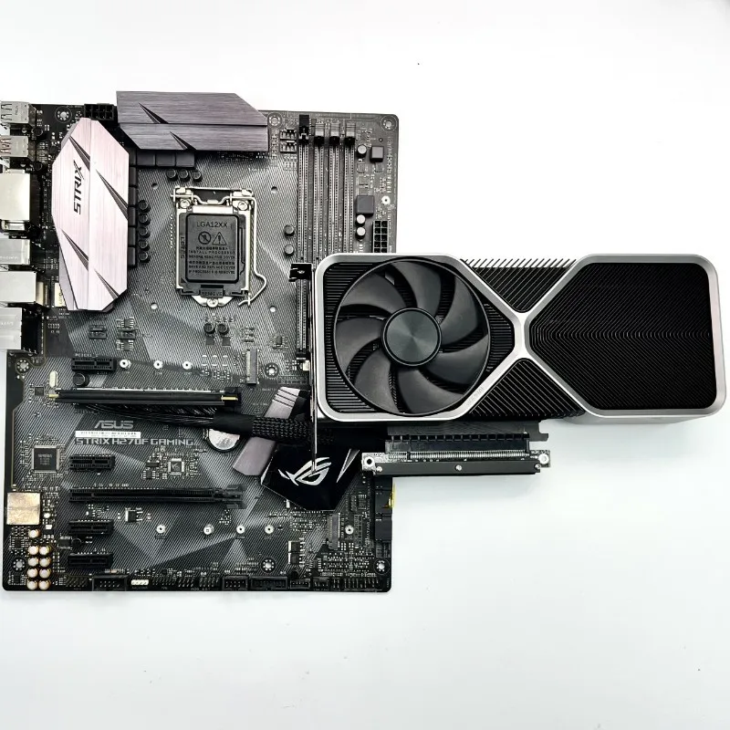 كابلات تمديد بطاقة الرسومات PCIe4.0x16 ذات الانحناء الجانبي العكسي المزدوج مناسبة لخوادم الهيكل RTX4090، RX7900xtx، M33JK/M33JM