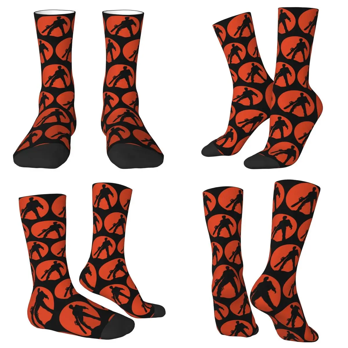

Ash Vs The Evil Dead (Red) Socks Harajuku Sweat Absorbing Stockings All Season Long Socks Accessories for Unisex Christmas Gifts