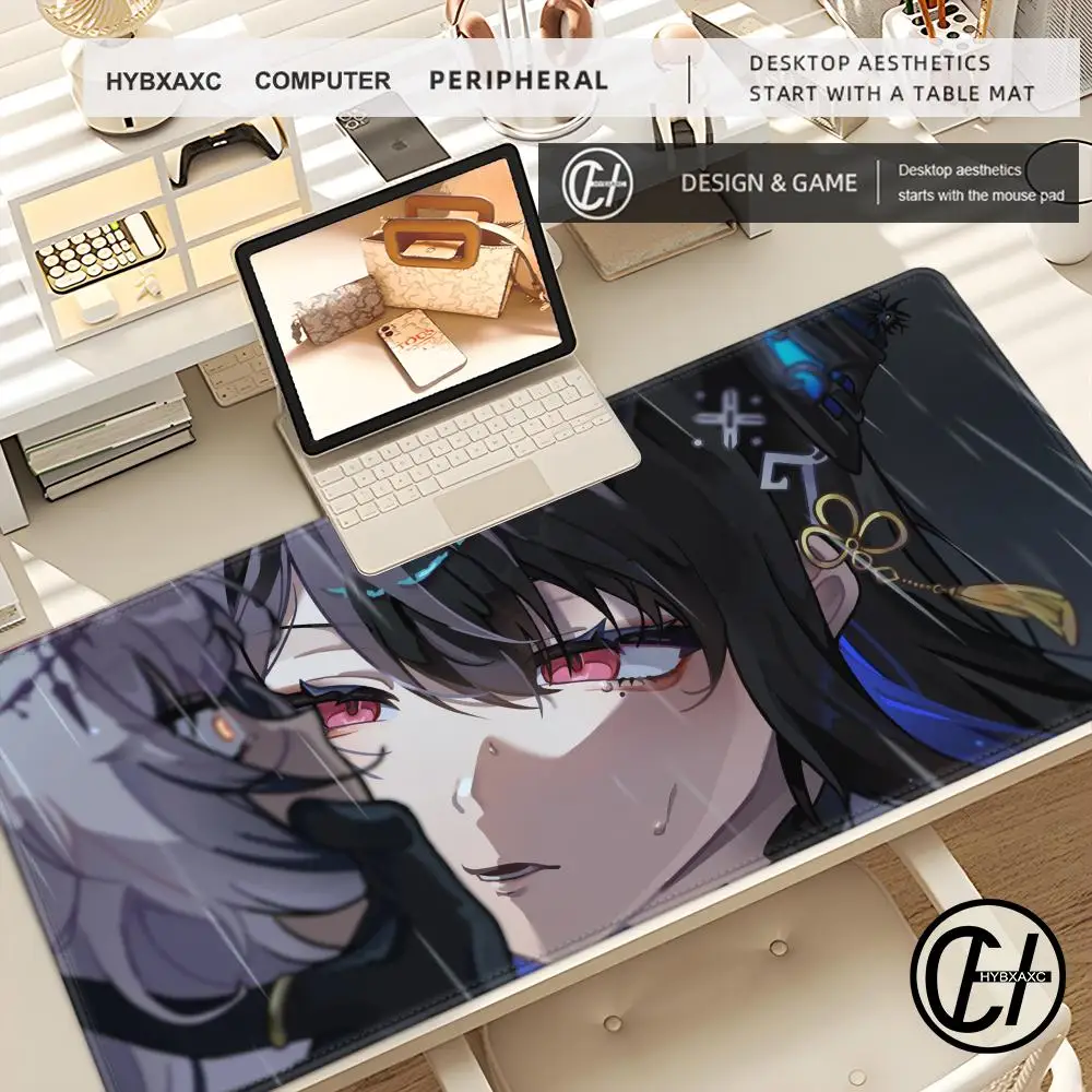 Mouse Pad Gamer Computer Notebook PC Shiori Novella Mousepad Laptop Gaming Accessories Keyboard Pad Hololive Anime Girl Desk Mat
