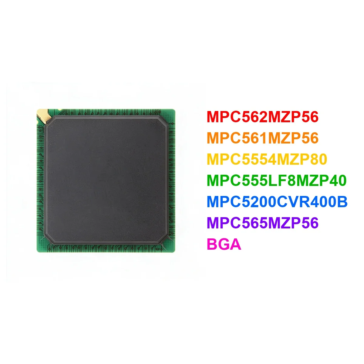  MPC562MZP56 MPC561MZP56 MPC5554MZP80 MPC555LF8MZP40 MPC5200CVR400B MPC565MZP56 REV D BGA Chipset