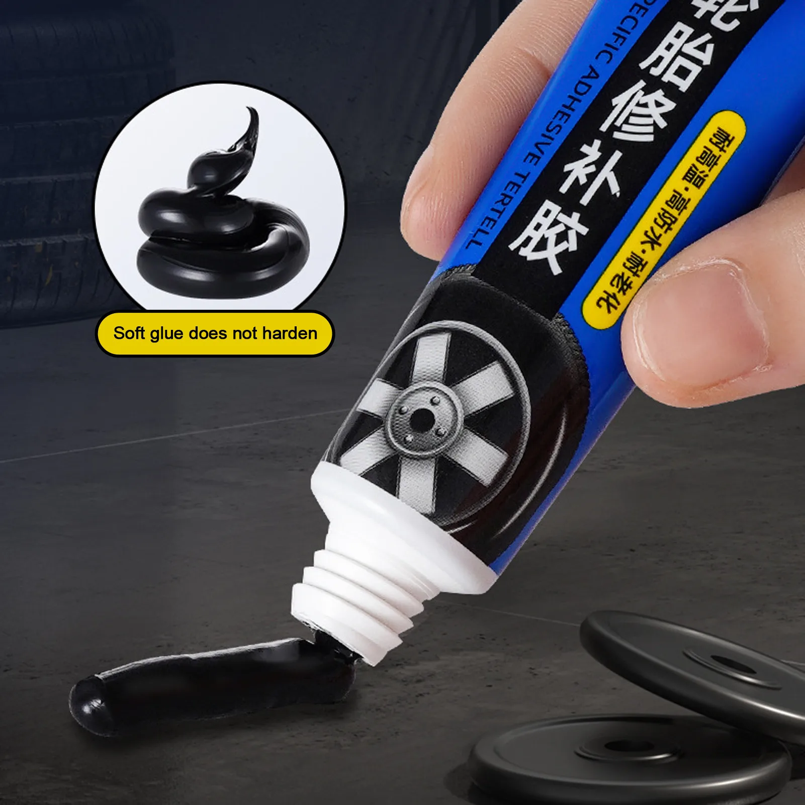60 مللي غراء إصلاح الإطارات لاصق قوي لسيارة دراجة نارية تثبيت الشقوق تسرب الجدار إصلاح تسرب مرن #3