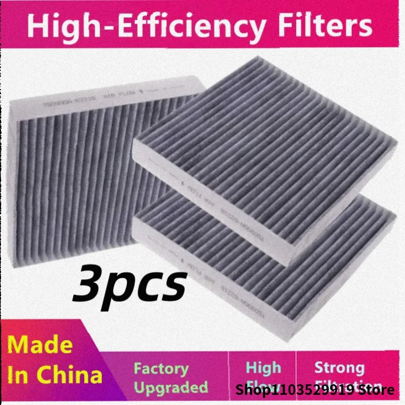 3pcs/For Kia Stinger (Ck) Hyundai Shengda (Tm) Cabin Air Filter/Auto Parts