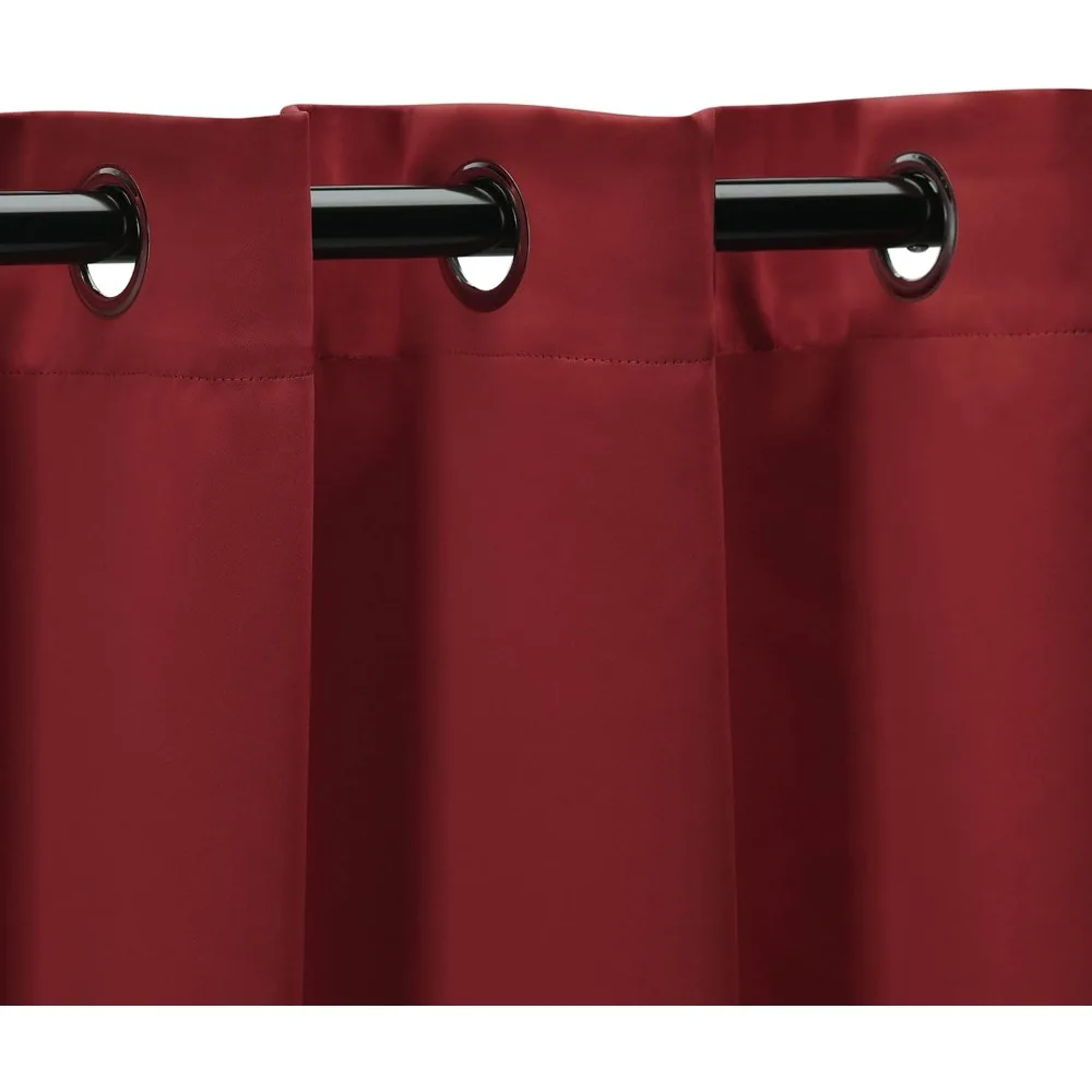 Modern Blackout Curtain Panels for Kitchen, Bedroom, Living Room - Perfect Drapes Covering Window Frame Cove