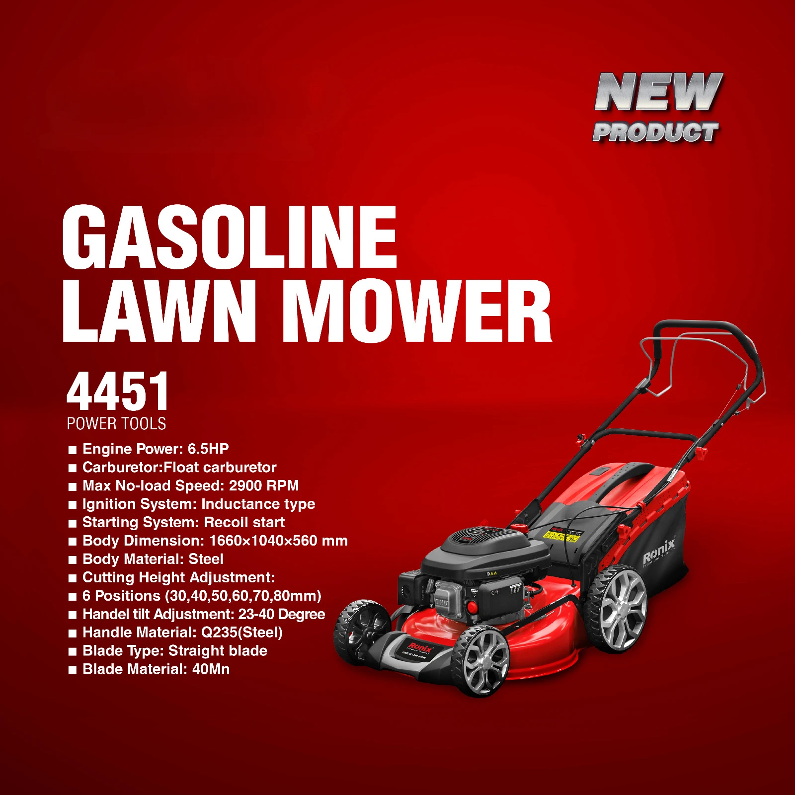 Gasoline 196cc four-stroke Self-Propelled Garden Lawn Zero Turn Petrol hand-push Gasoline Lawn Mowers weed whacker Grass Cutter