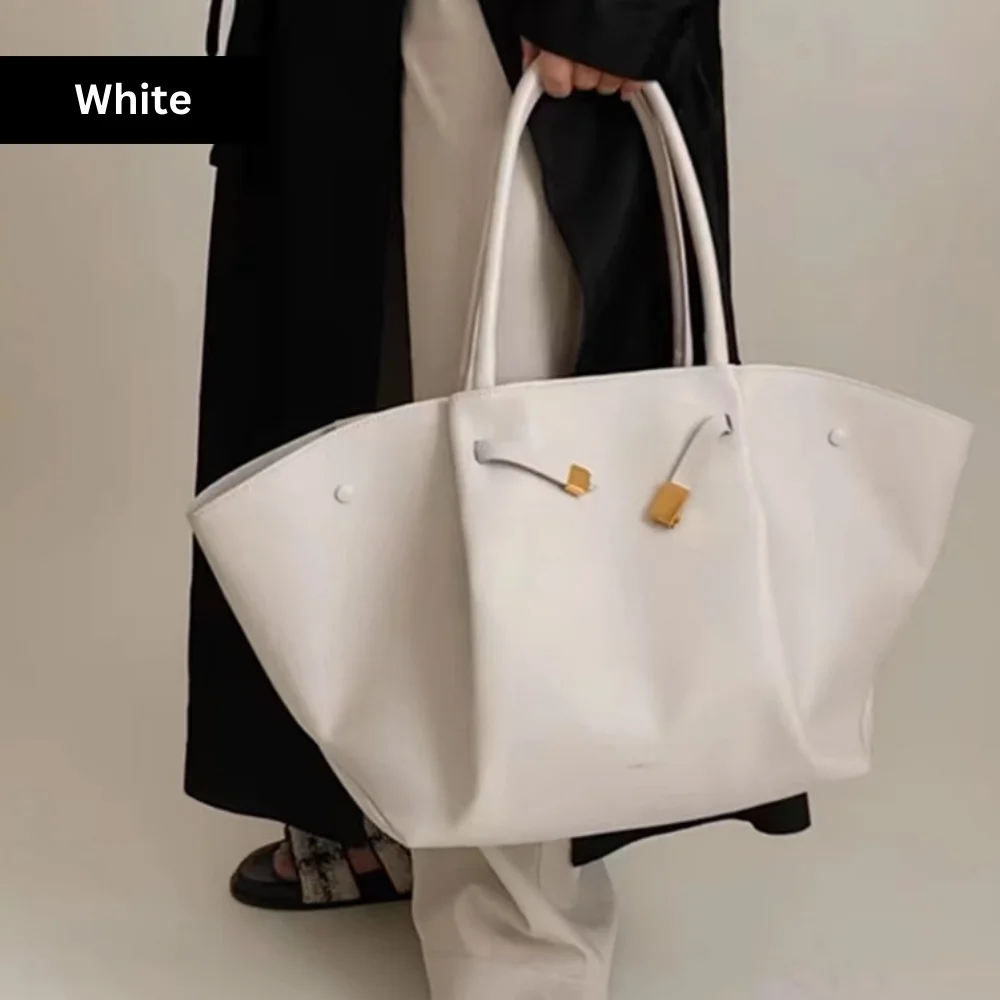 Luxury Midi NEW YORK Tote Bag Leather Handbag for Women Fashion Shoulder Bag, Designer Purse, Trendy Crossbody Bag for Ladies