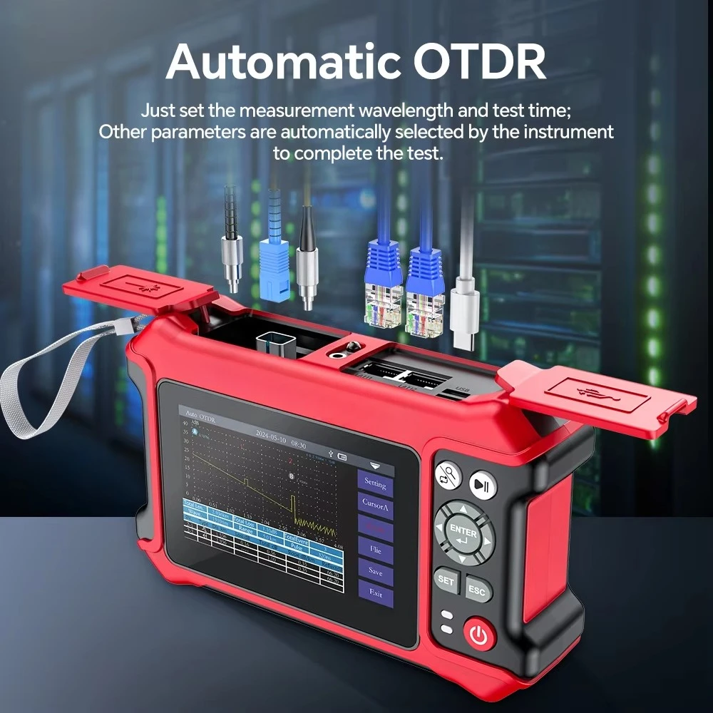 NF-9816 Expert 16 in 1 OTDR Tester 10G Dual OPM VFL OLS LS Fiber Optic Tester with RJ45 and FC APC Interface