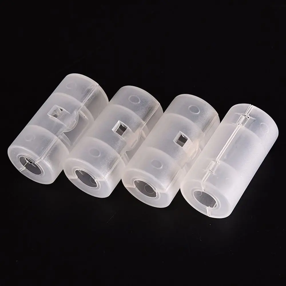 6PCS AA to C Battery Adapter Holder Case Converter Switcher LR06 AA to C LR14 Size Battery Storage Box