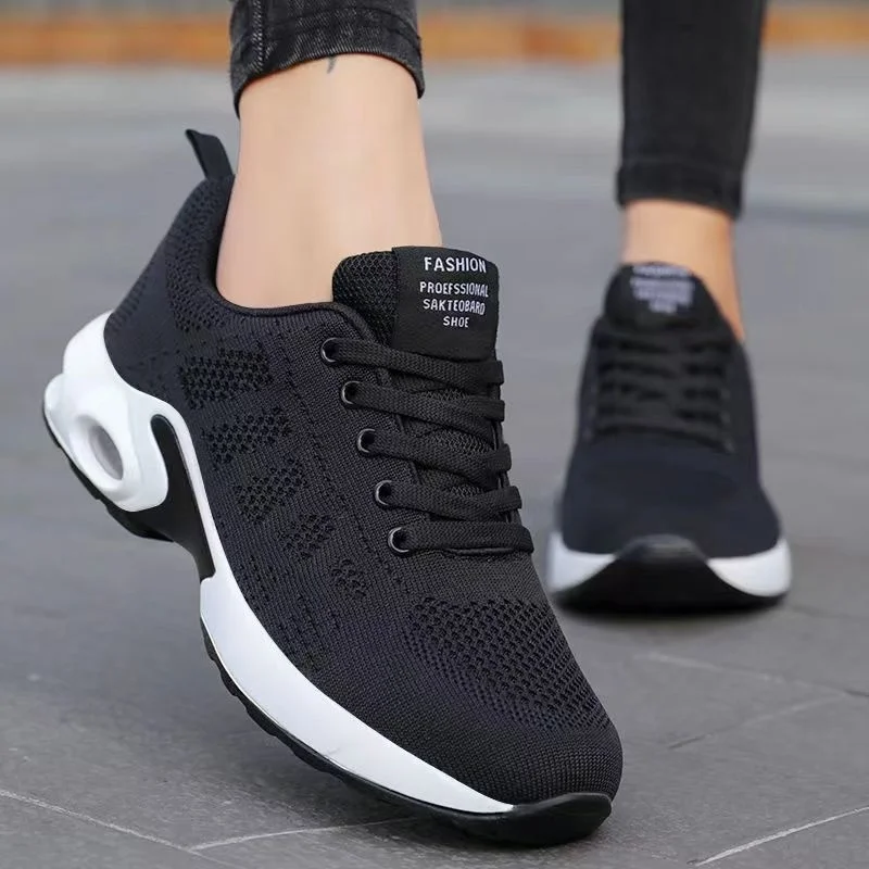 NEW Fashion Women Sneakers Air Cushion Soft Bottom Running Shoes Outdoor Mesh Breathable Tennis Shoes