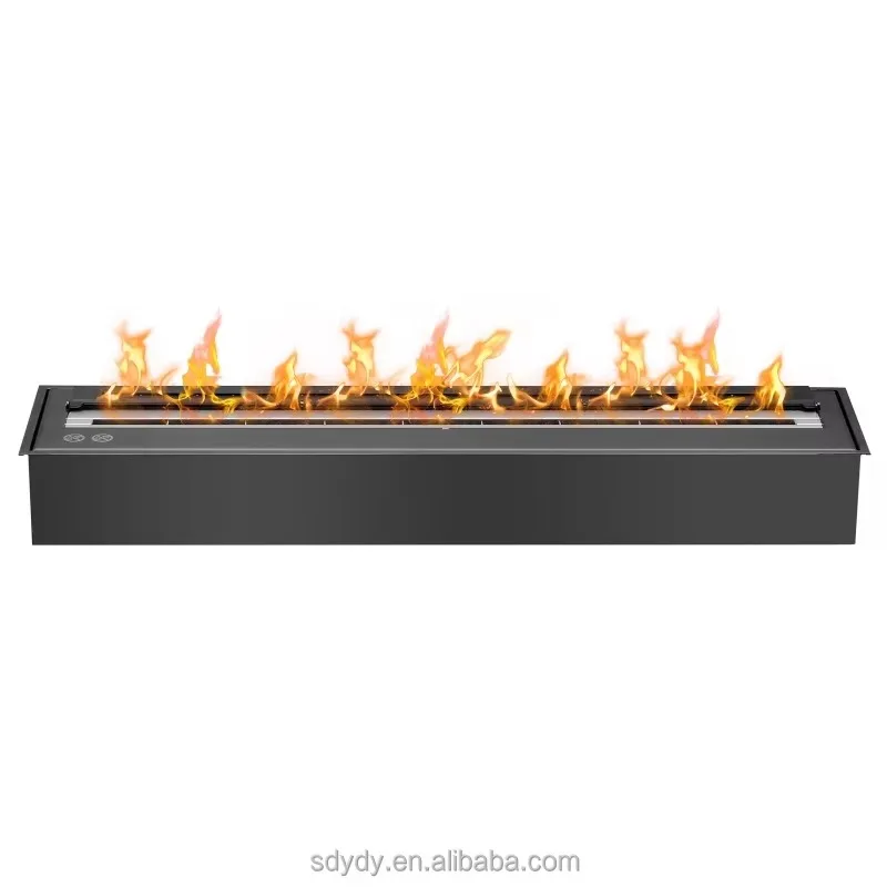 Designer Style Indoor Bioethanol Fireplace with Stainless Steel Ethanol Burner for Hotels and Villas