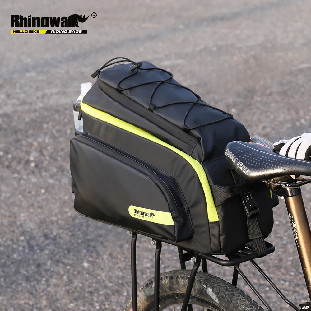 RHINOWALK Bicycle Bags 17L Mountain Bike Saddle Rack Trunk Bags Waterproof for Travel Cycling Luggage Carrier Camera Handbag