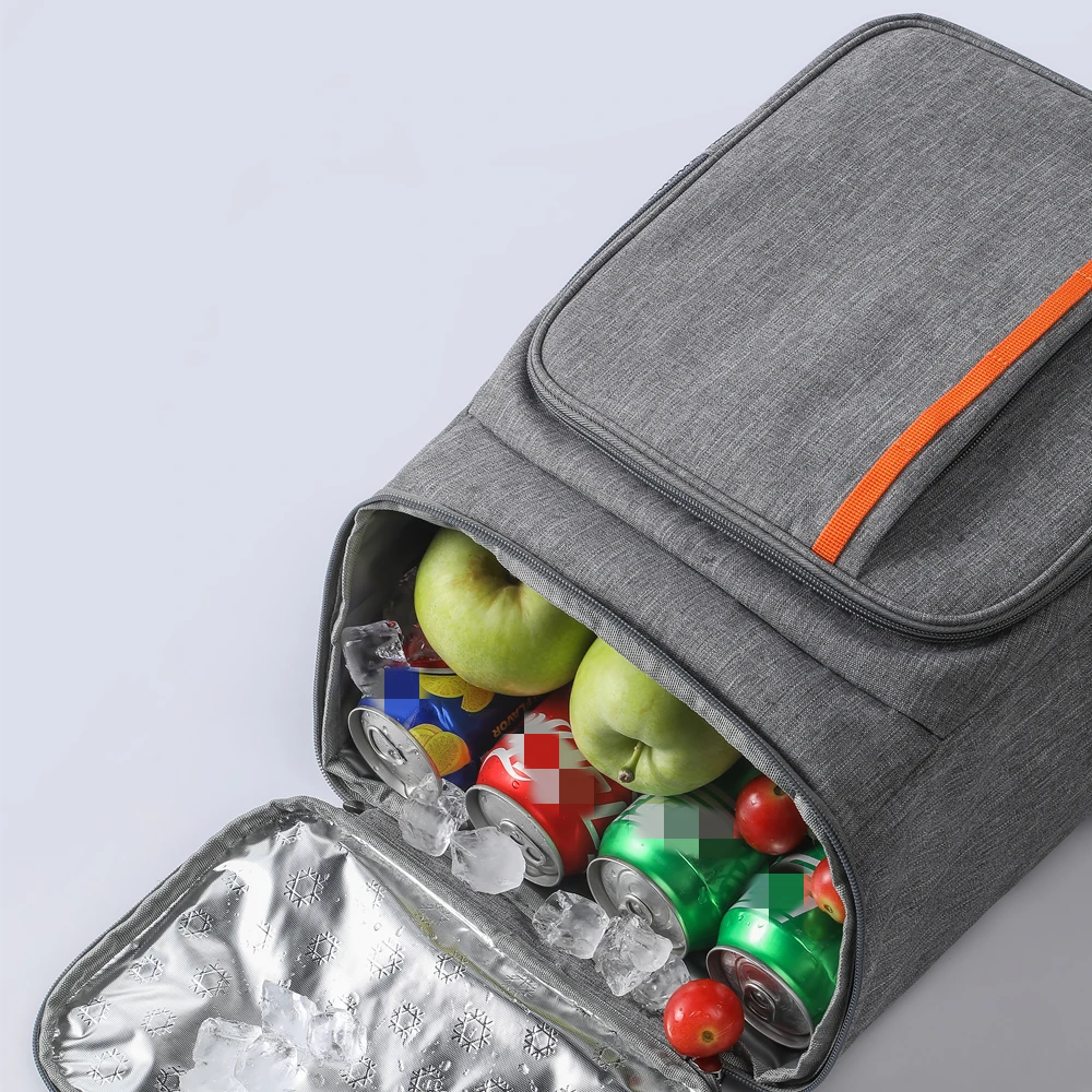 18L Portable Large Thermal Lunch Bag Food Box Durable Cooler Ice Insulated Case Camping Oxford Dinner Backpacks Icebox