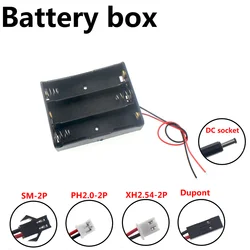 5PCS DIY 3x 18650 Battery Holder Storage Box Case with DC 5.5x2.1mm XH2.54 PH2.0 SM-2P Power Plug