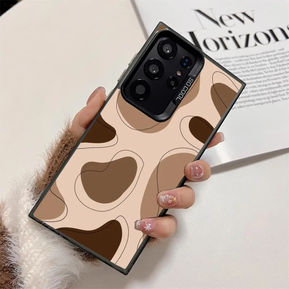

Irregular pattern case for Galaxy S25 S24 S23 S22 S21 S20 Ultra/ FE/Plus shock-proof rear cover anti-fingerprint