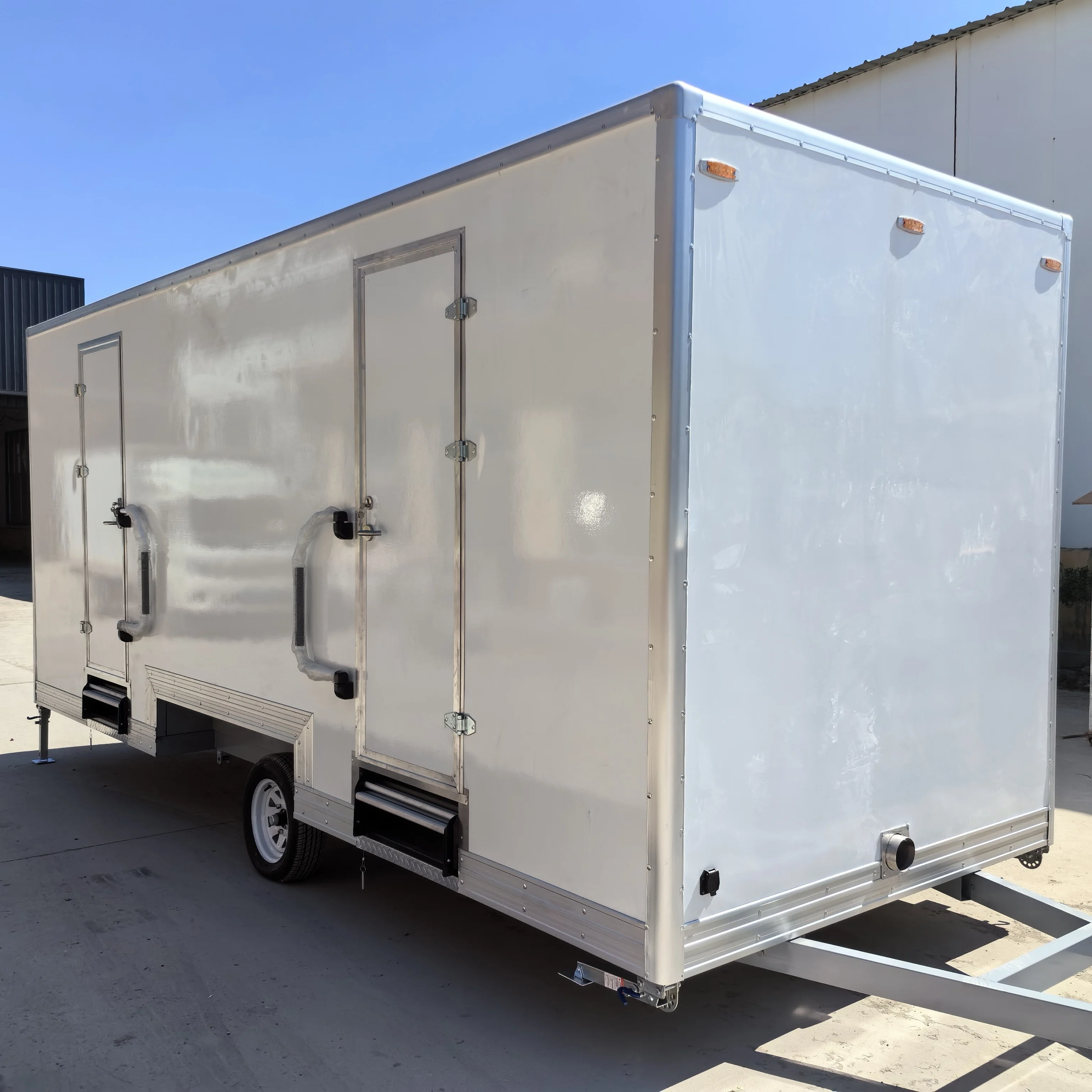 Portable Restroom Trailer Quick Installation Mobile Toilet for Food Truck Festival Street Fair Outdoor Bathroom
