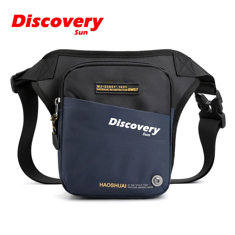 DISCOVERY-SUN Men\'s Waist Bag Outdoor Travel Waterproof Sports Phone Bag Travel Sling Chest Bag Fashion Shoulder Bag