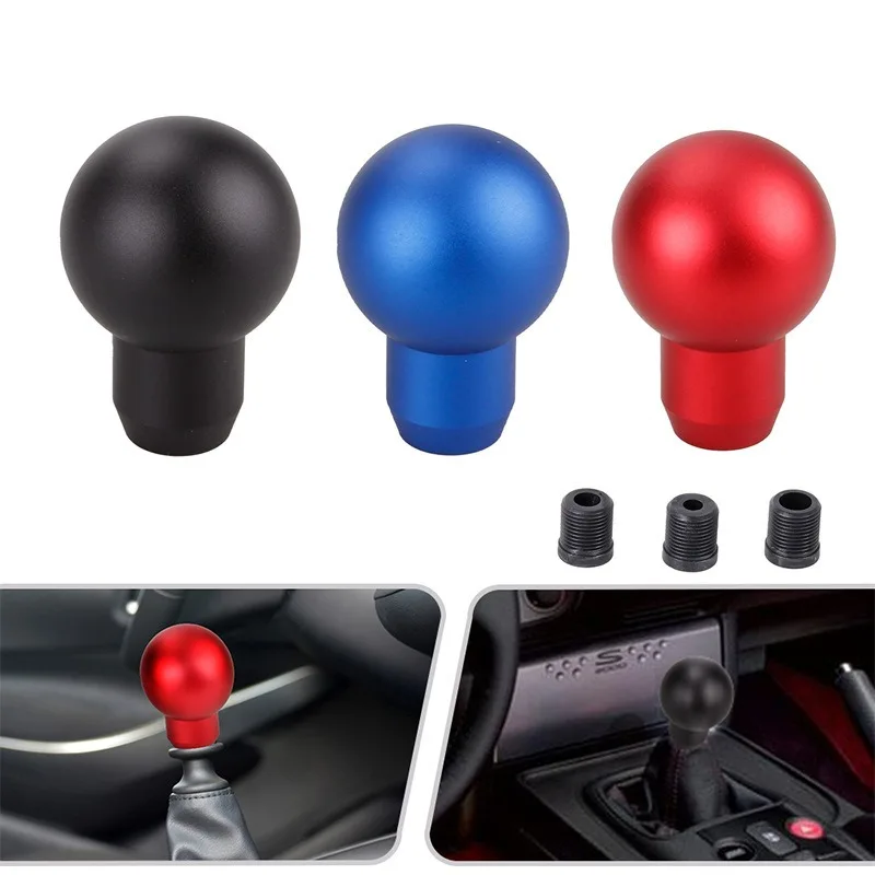 

Aluminum alloy gear shift knob shift knob gear head gear shift lever handle ball universal fit car modification accessories blue