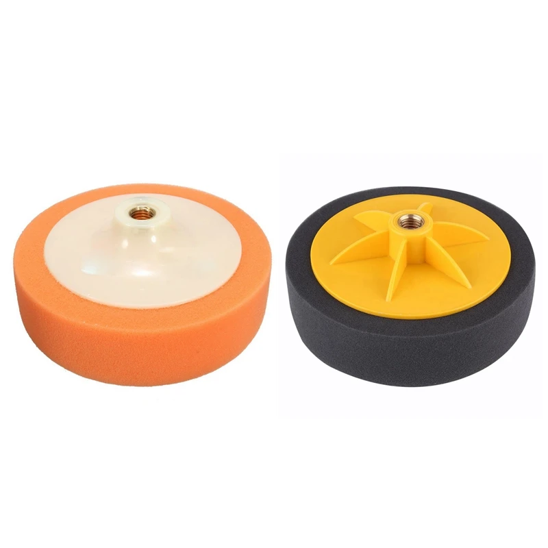 

150Mm Car Polishing Head Buffing Mop Pad Sponge For M14 Thread With 6 Inch/15Cm Car Polishing Waxing Pad