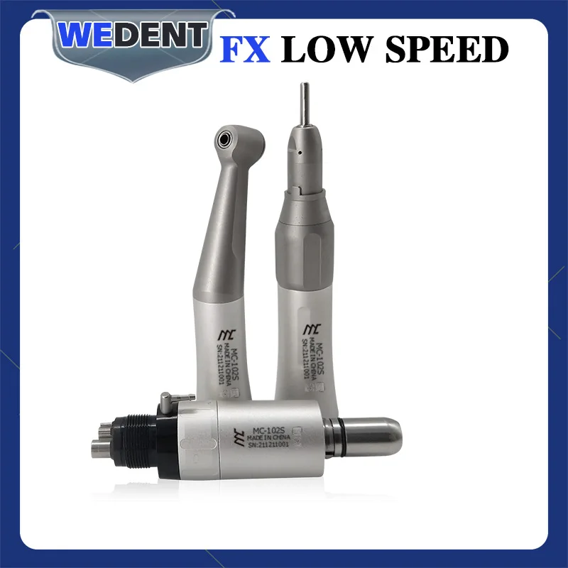 

FX Style Dental Low Speed Straight Handpiece And FX25 1:1 Contra Angle Air Motor 2/4 Hole With Ball Bearing