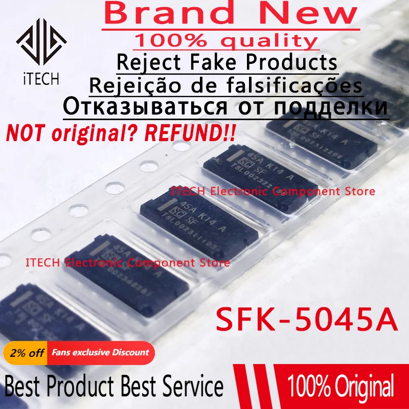 10pcs/lot Original SFK-5045A 45A K14 A 5045A 5045 Fuse New and Genuine