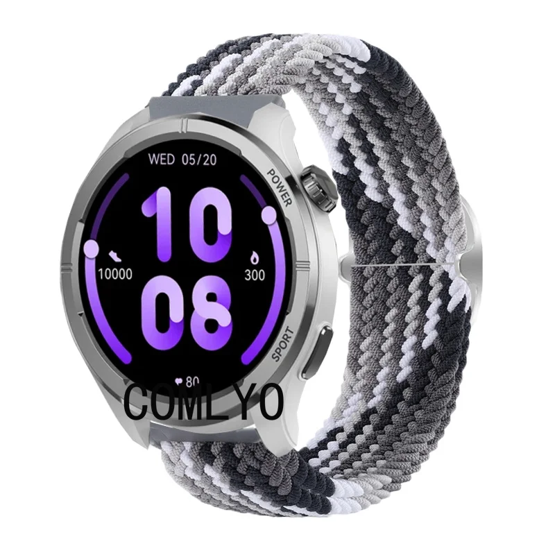 Per HAYLOU Solar Neo Smart Watch Strap Band cintura in Nylon regolabile Soft traspirante Wristband Smartwatch Screen Protector Film