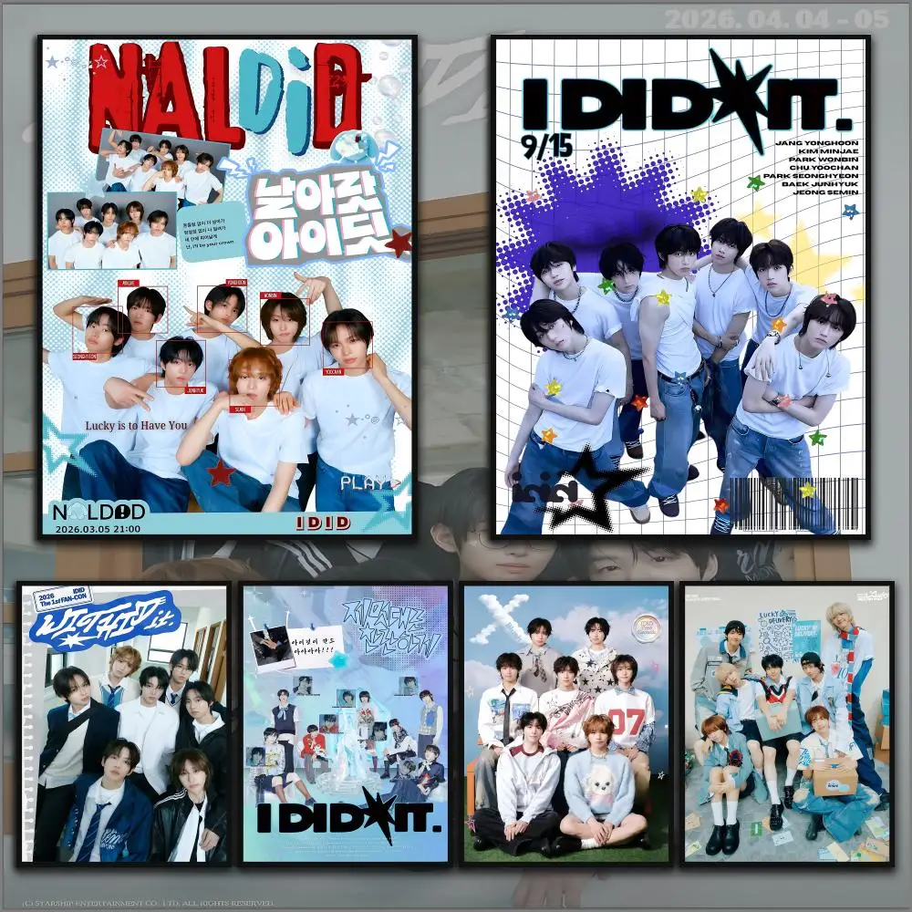 I-IDID Kpop Fly Rapper Album Poster Home Living Bed Room Bar Hallway Sticky Wall Printing Waterproof Aesthetic Decor