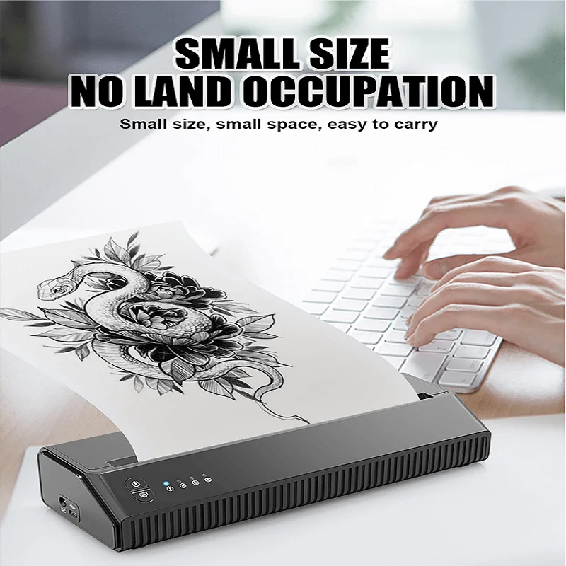 Imagem -03 - Milestone Thermal Copier Wireless Portable Tattoo Printer Thermal Factory Supply a4 Zise Tattoo Stencil Printer Machine Transfer