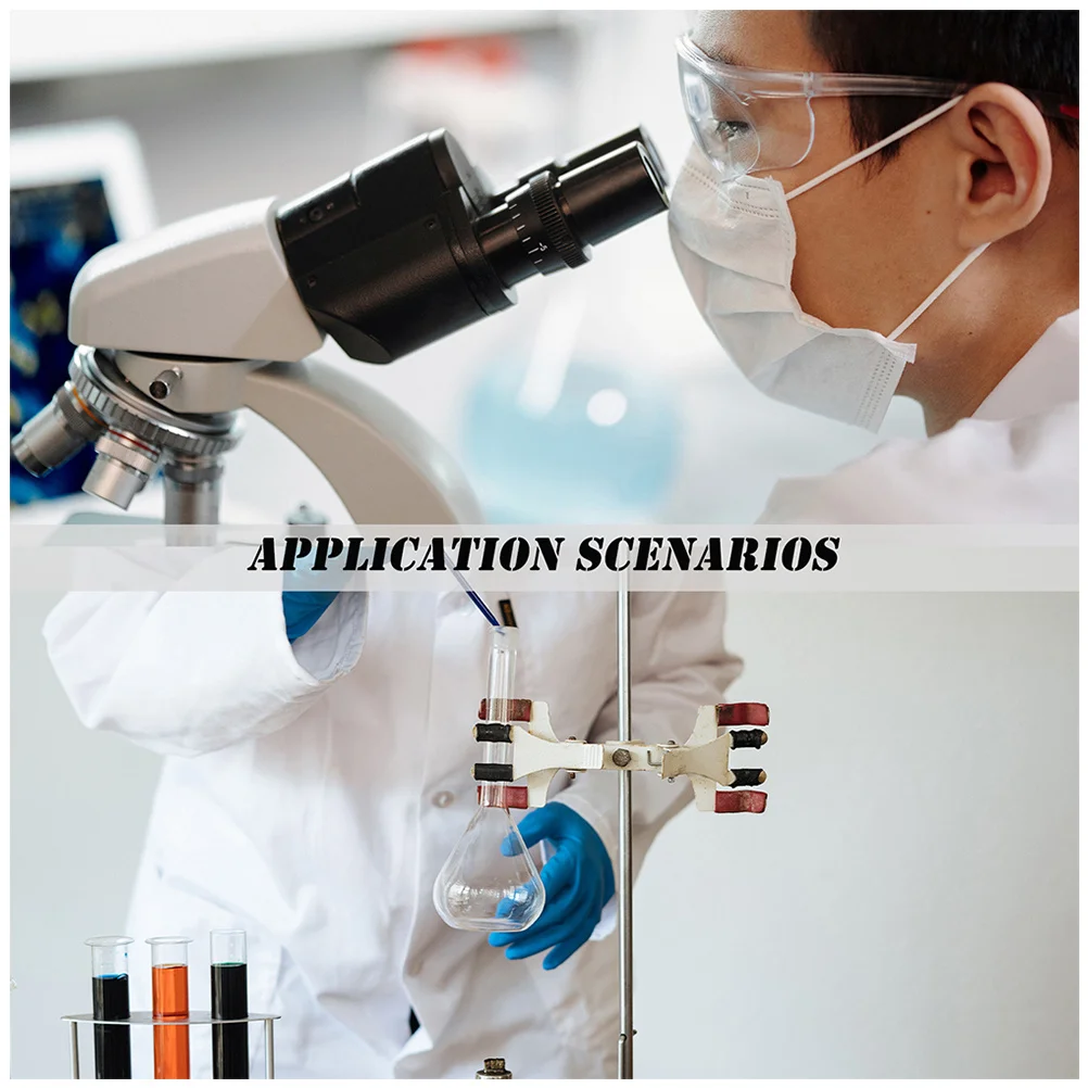 

6pcs Glass Bacterial Cell Triangular End Stainless Steel Wide Spreading Lab Tool For Agar Culture Laboratory Use