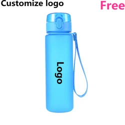 Sports Water Bottles Colorful Personalized Portable Safety Hard PC Plastic 560ML Drinking Cup Student Birth Gift Customize Logo