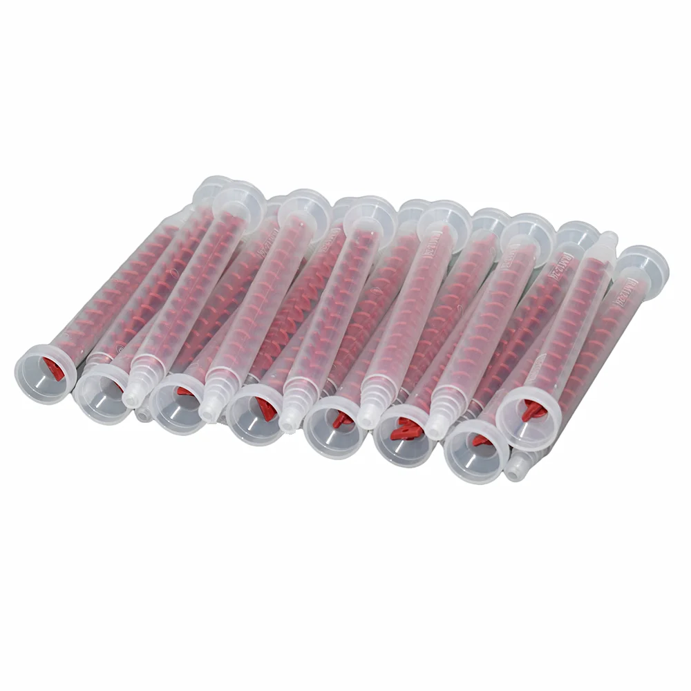 

20pcs Dynamic Mixed Tube Quick Mixing Nozzle RM12-26 Two Component Liquid Glue Adhesives Mixer AB Glue Dynamic Mixing Nozzle Set