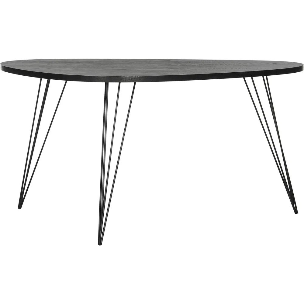 Safavieh Home Collection Rocco Retro Mid-Century Black Wood Coffee Table