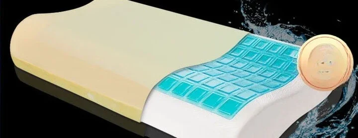 

Ergonomic AB gel memory cotton pillow slow rebound snoring reduction pillow core