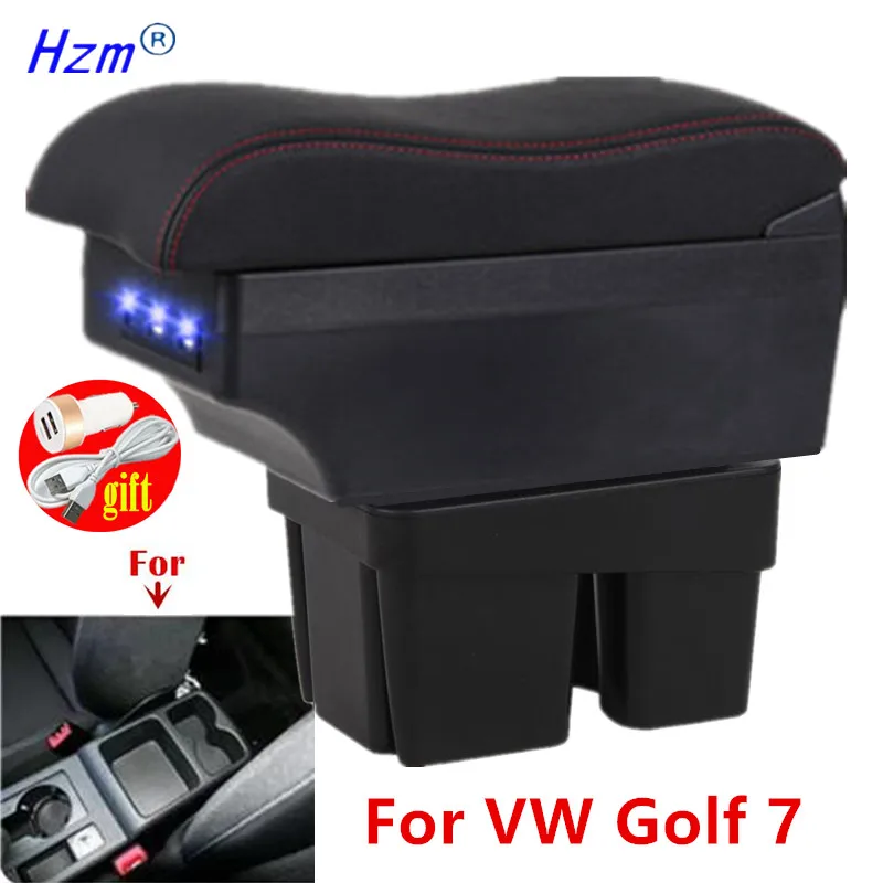 Für VW Golf 7 Armlehne box Für Volkswagen Golf 7 Mk7 Auto Armlehne box Innen spezielle teile Zentrum Lagerung box 2014-2019