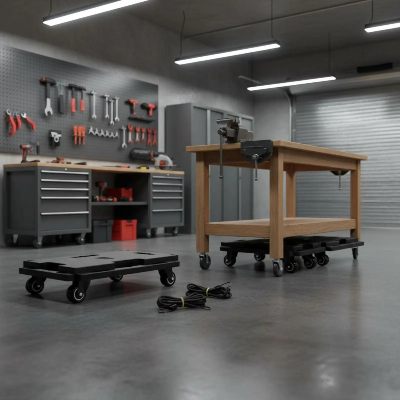 

Connectable Furniture Hand Truck Space-Saving Storage Connectable Utility Hand Truck Wheeled Moving Surface Includes Bungee