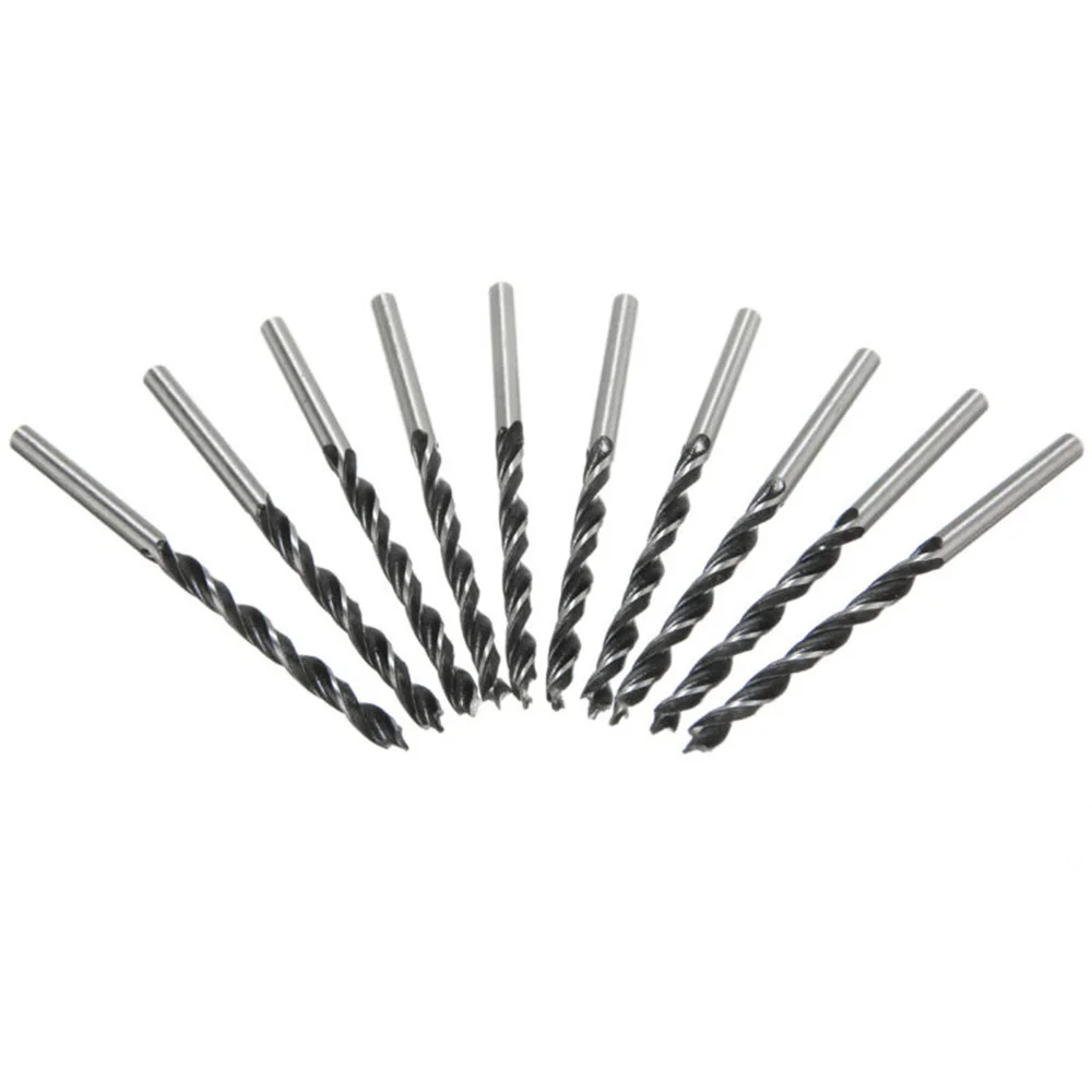 10 stücke Holzbearbeitung Spirale Bohrer Kit 5mm/4mm/3mm Durchmesser holz Bohrer Mit Mittelpunkt Holz Bohrer Set power werkzeug teile – Detail 5