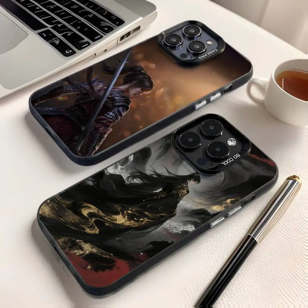 

Wuchang Fallen Feathers Phone Case For iPhone 16,15,14,13,12,11,8,7,Pro,Max,Plus,Mini,XS,SE Anti Fall Black Matte Hard