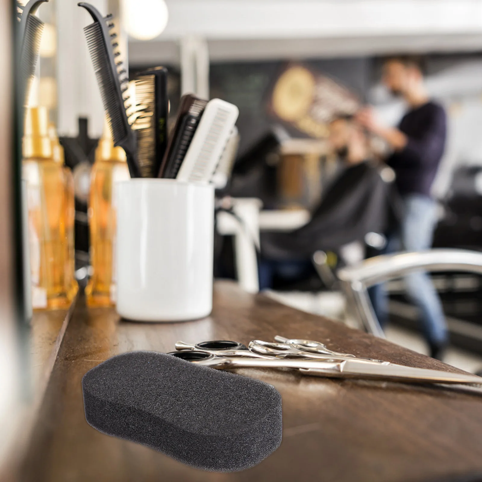 20개입 미용 스펀지 브러시 마이크로파이버 메쉬 디자인 목과 귀 청소용 얼굴 청소 스펀지 패드 넥라인 더스터 브러시