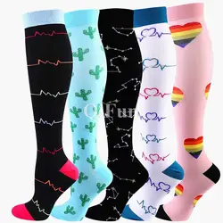 New Compression Socks Fit For Medical Varicose Veins Edema Diabetes Nurse Maternity Pregnant Women Socks Men Носки Cycling Socks