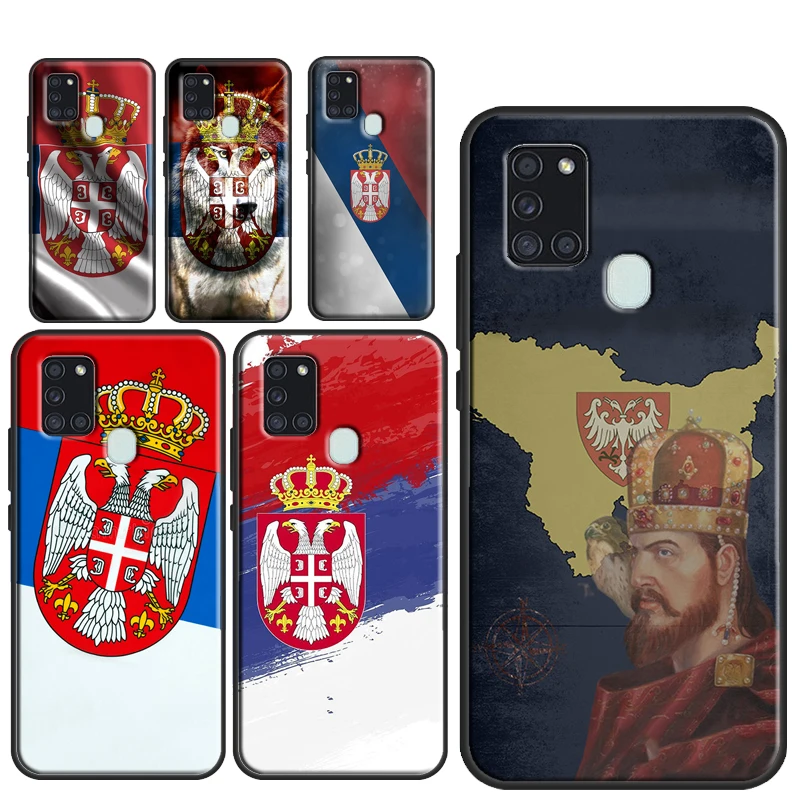 Flag of Serbia Serbian Cover For Samsung Galaxy A54 A34 A14 A32 A12 A22 A52 A72 A13 A33 A53 A50 A52S A51 A71 Back Case