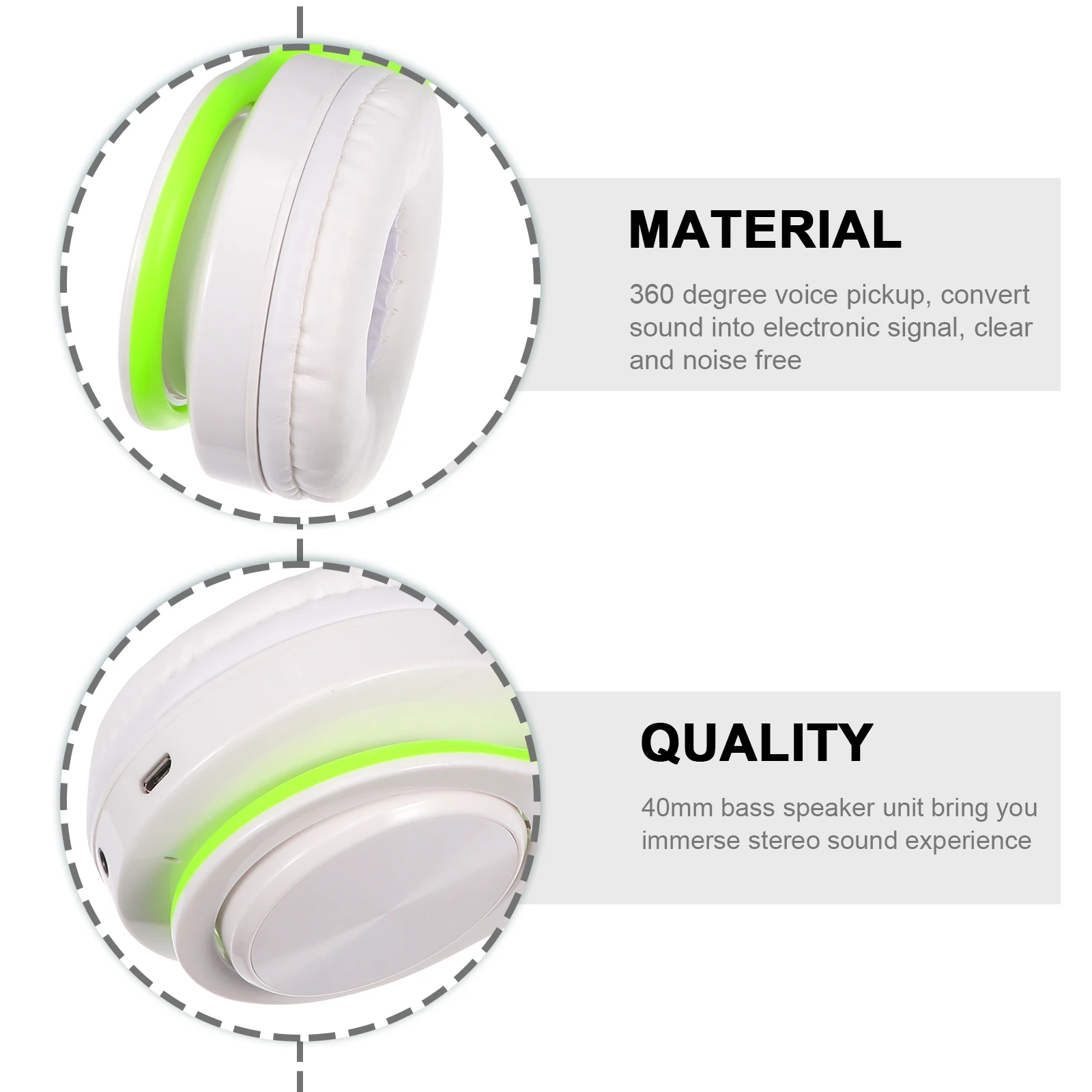 

Wireless Headset Adjustable Foldable Over Ear Headphone Premium Rubber Oil Protein Sponge 40mm Bass Speaker Unit 10h