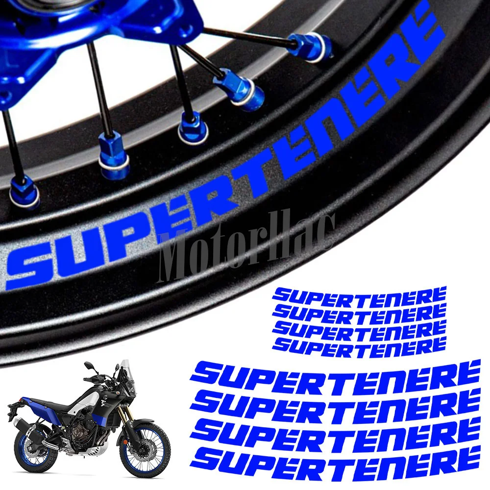 Motorcycle Reflective Wheel Rim Sticker Decal Accessories Waterproof For TENERE 700 XT660Z Ténéré 900 XT 1200 Z Super