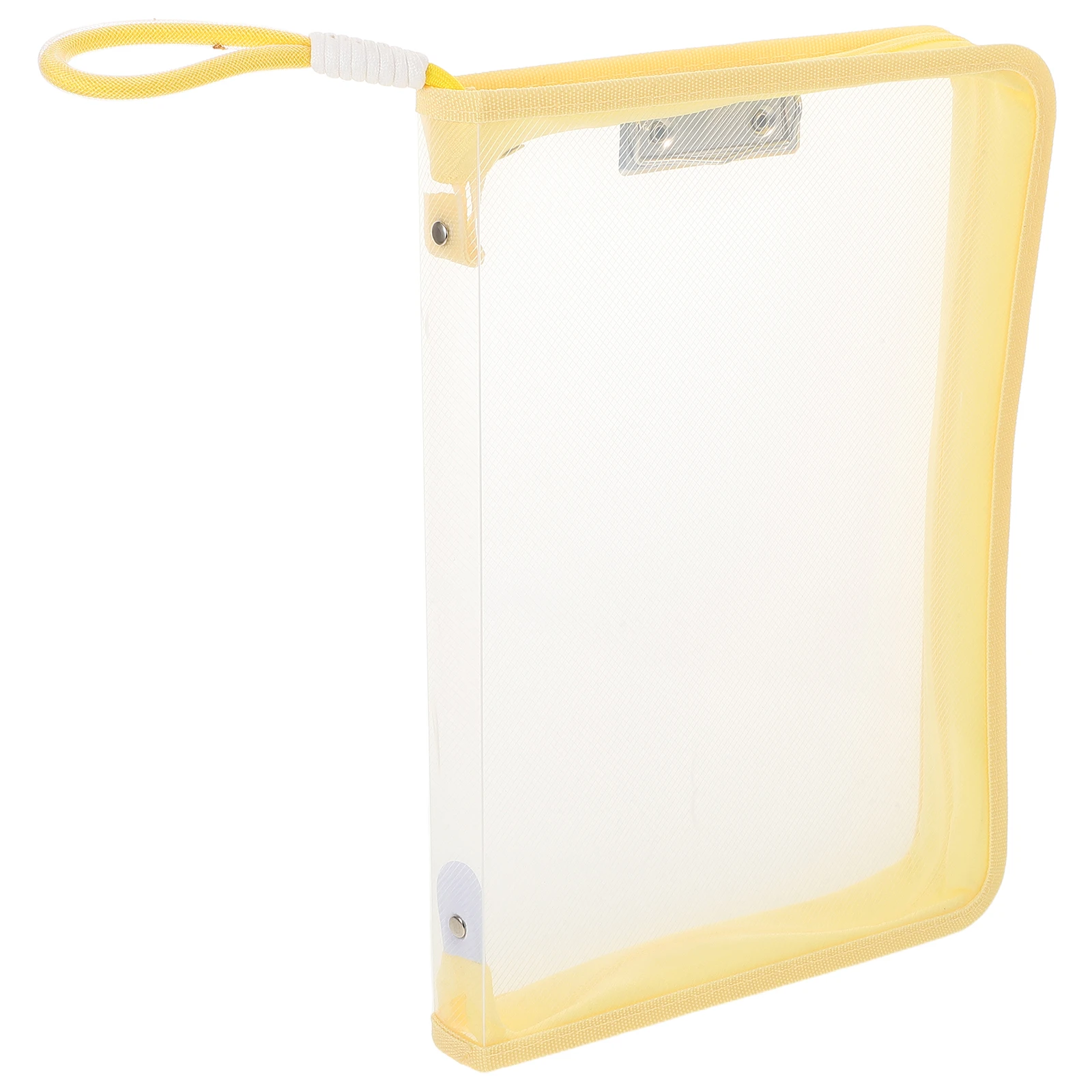 

Waterproof File Bag Large Capacity A4 Transparent Zipper School Supplies for Students Portable Document Storage Thickened