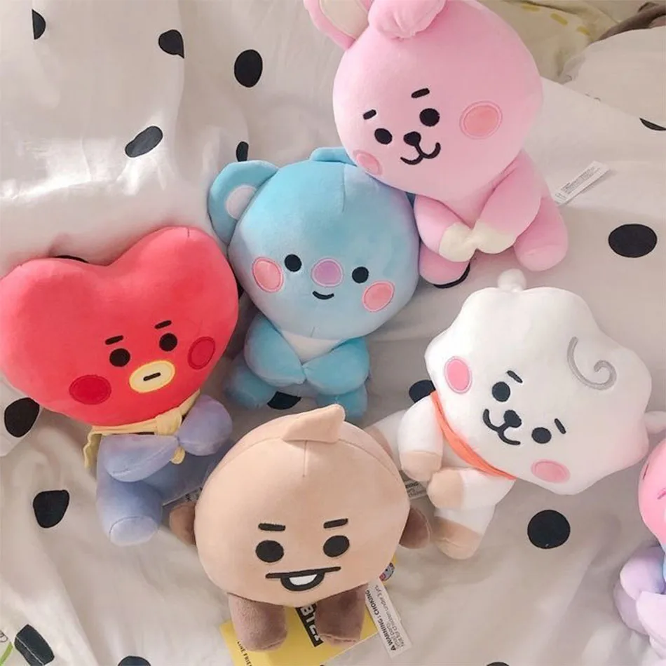 Best seller BTed 21Plush Toys Kawaii Mini Keychain Anime Pendant Ornament for Kids 12~22cm Bt Soft Stuffed Animals Doll Gift