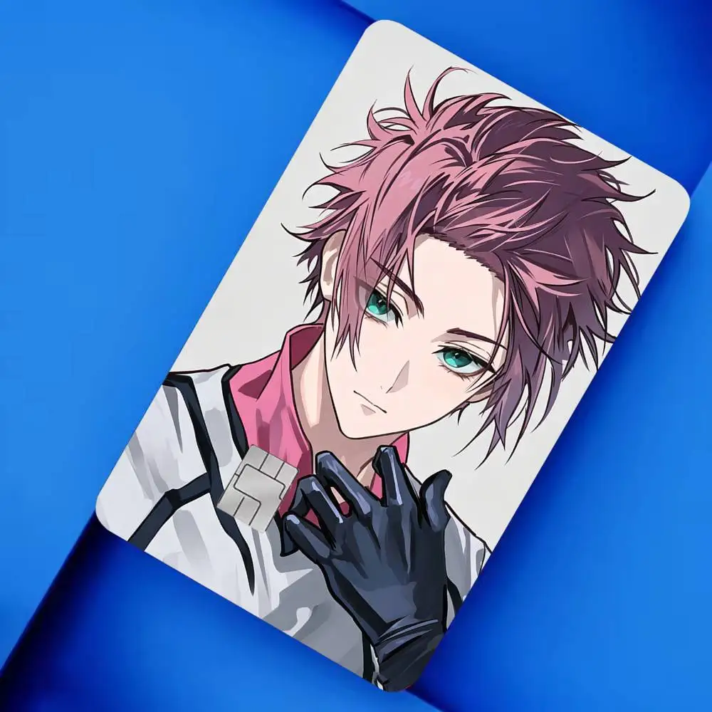 Itoshi BLue S-Sae 4pcs 1Set Laser Holographic Sticker Skin Cover for Credit Bank Debit Card