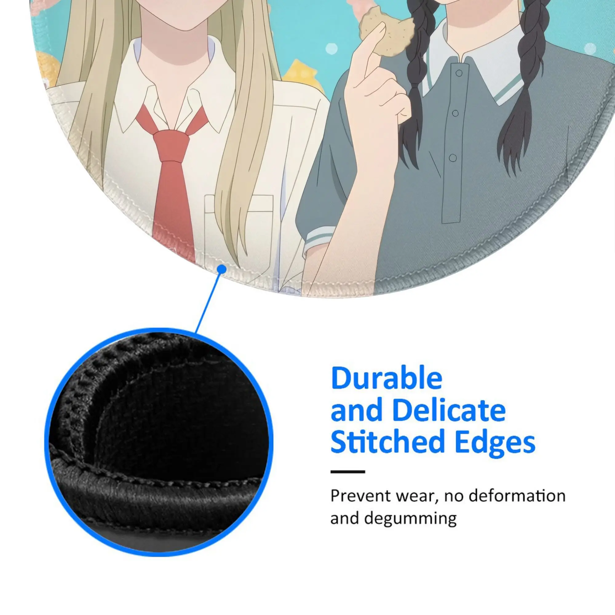 SPY x FAMILY Karpet Alas Mouse Mini Bulat Alas Anti Selip Desktop 8in Alas Komputer Game Alas Mouse Karet Gaming