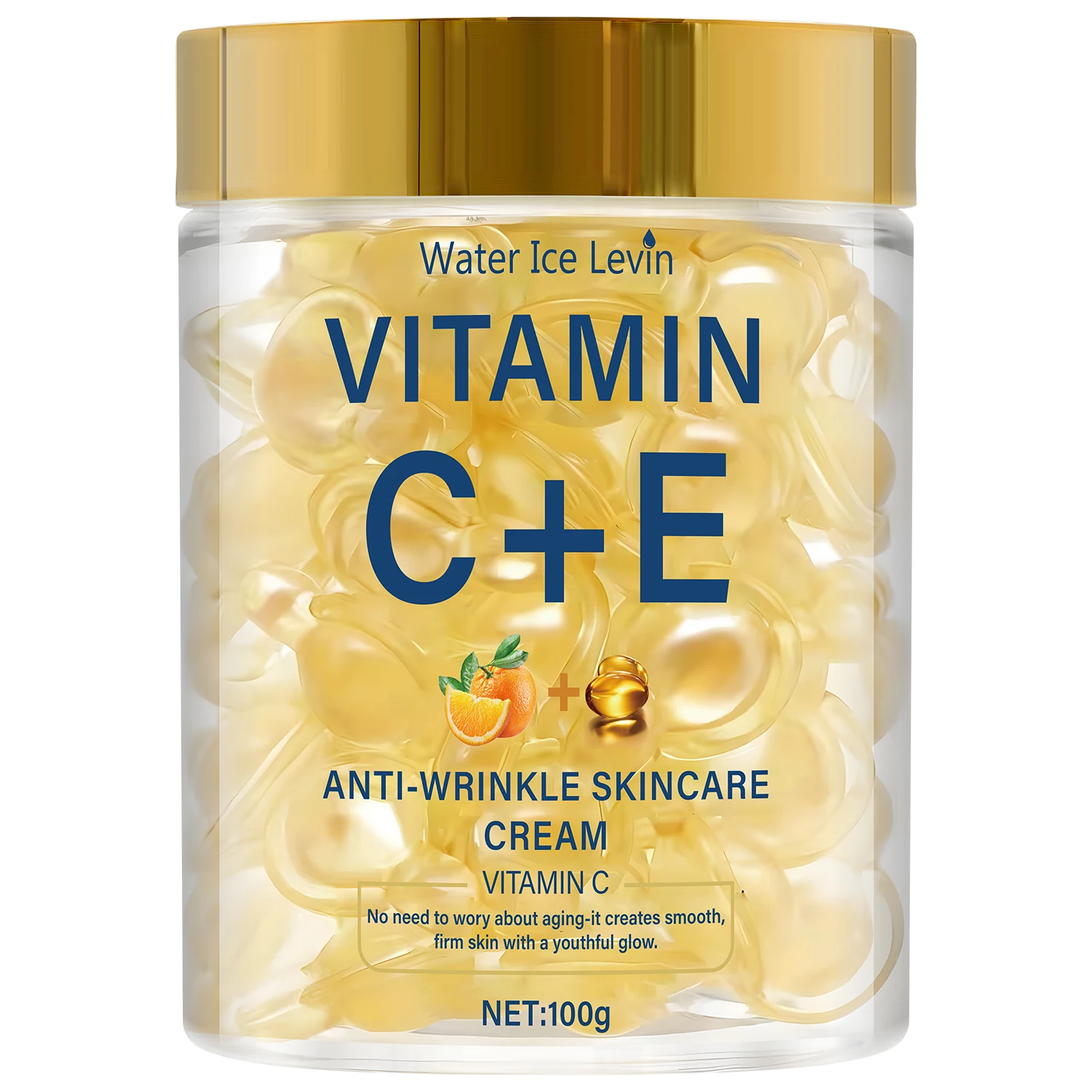 كريم فيتامين C+E المضاد للتجاعيد للعناية بالبشرة مع الريتينول وحمض الهيالورونيك لترطيب وحماية وتنعيم البشرة.