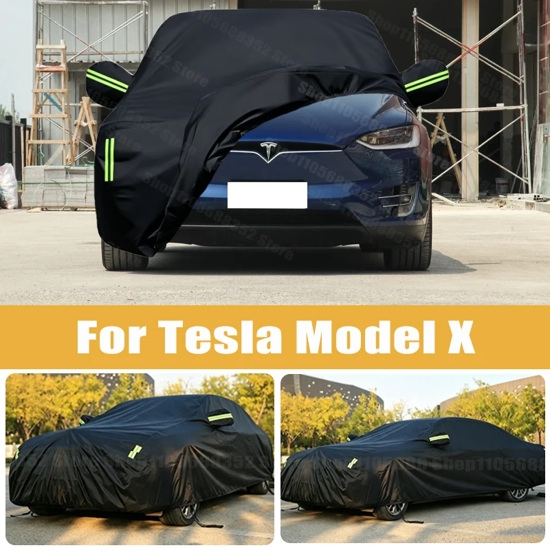 Car Cover Outdoor Protection Full Exterior Snow Cover Sunshade Dustproof Protection Cover Universal For Tesla Model X