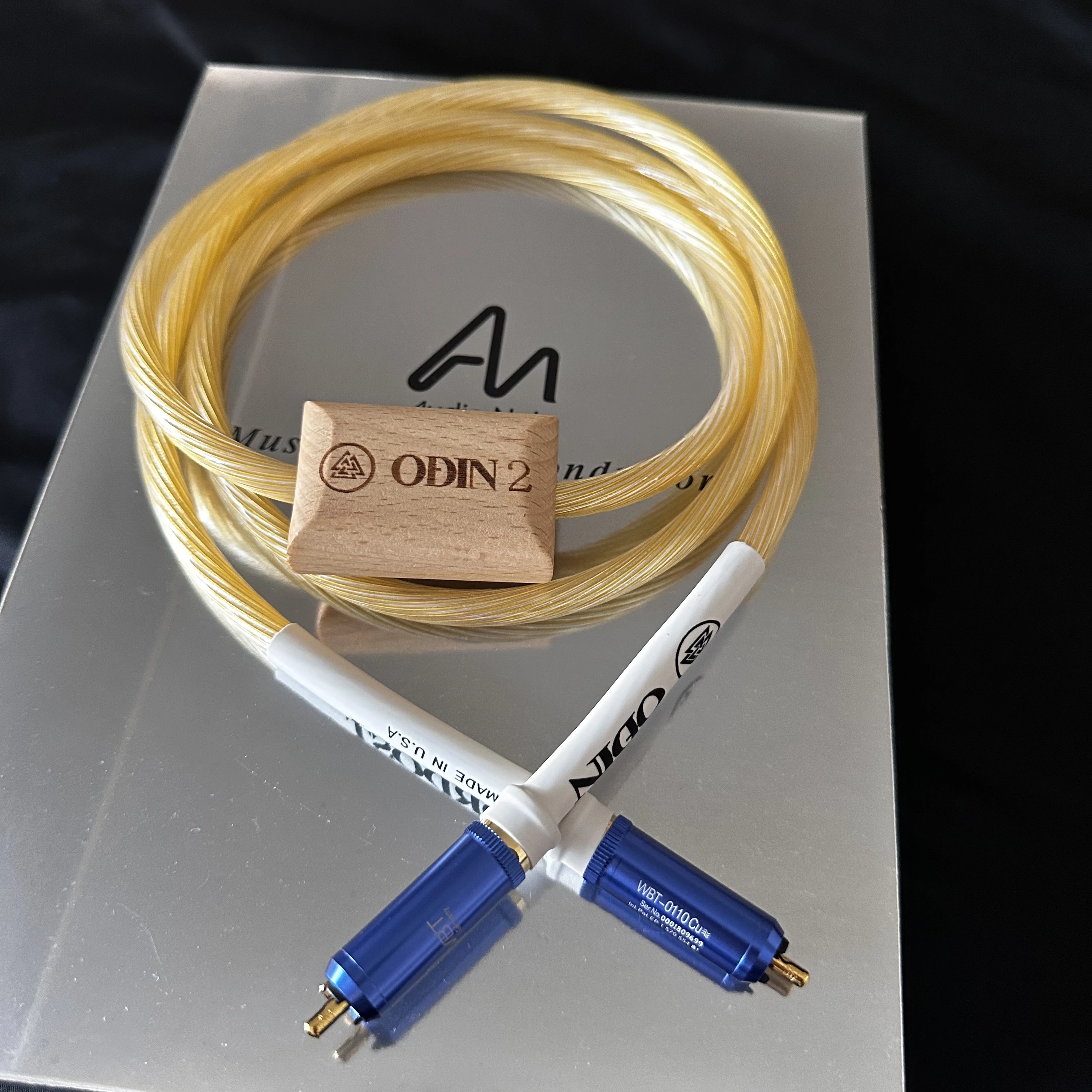 1 pcs Top quality brand new Hi-End Nordost ODIN 2 Gold Cable Audiophile 75 Ohm RCA Digital Coaxial Cable HiFi AES/EBU line