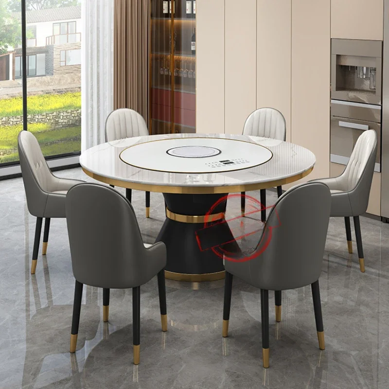 Round Table Rectangular Dining Kitchen Restaurant Tables Designer Service Room Dinning Sets Free Shipping Muebles Multifunction